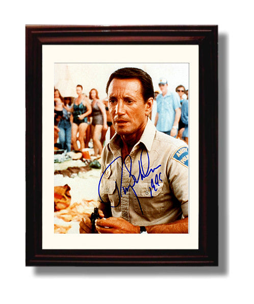 Jaws - Roy Scheider - Brody - Beach Panic movie wall art 8x10 Beveled Frame