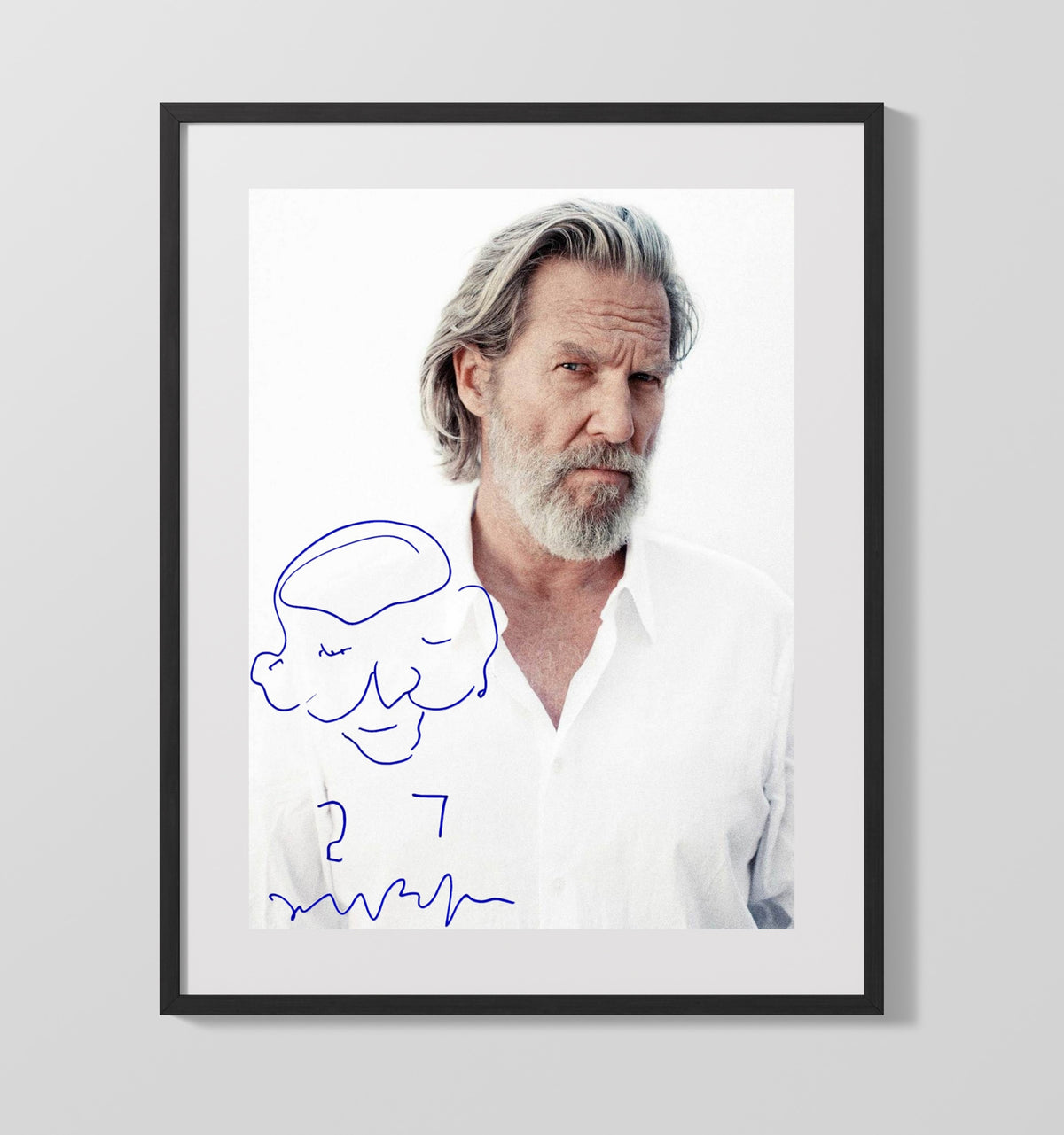 Jeff Bridges - Hollywood Maverick Leading Man Photograph movie wall art 16x20 Gallery Frame