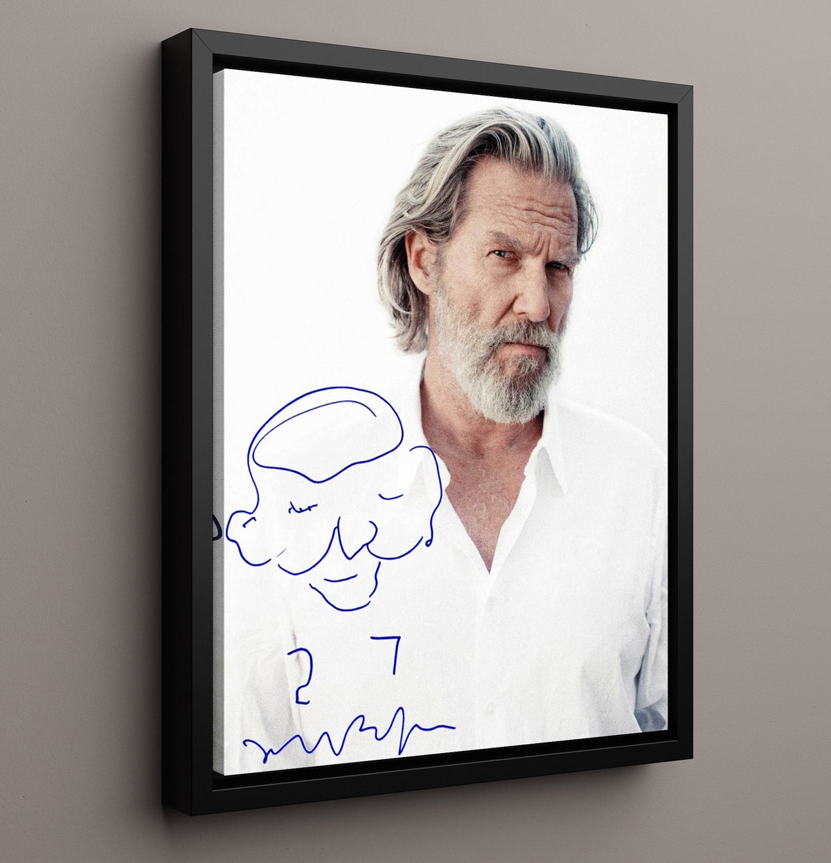 Jeff Bridges - Hollywood Maverick Leading Man Photograph movie wall art 16x20 Gallery Frame