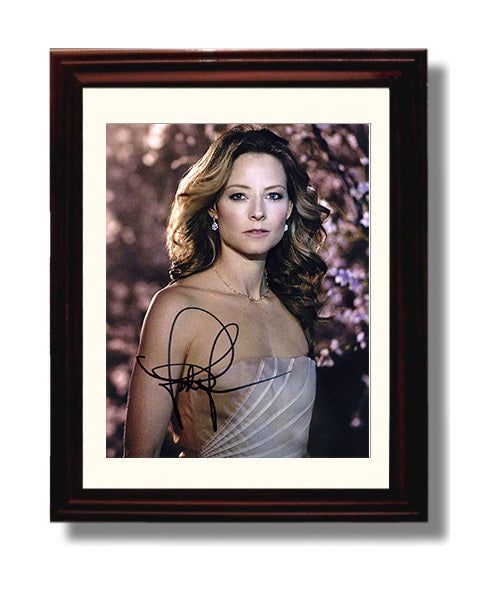 Jodie Foster - Elegant Hollywood Leading Lady Photograph movie wall art 8x10 Beveled Frame