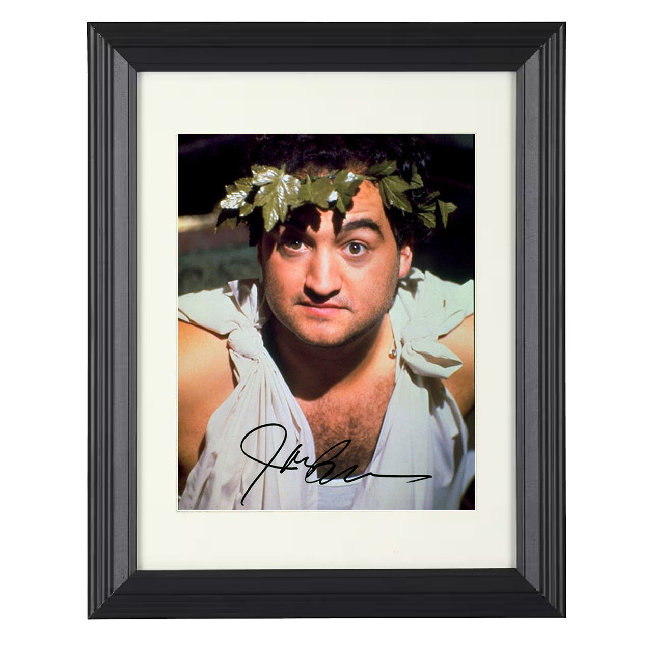 John Belushi – Toga King Image – 8x10 black beveled framed movie wall art
