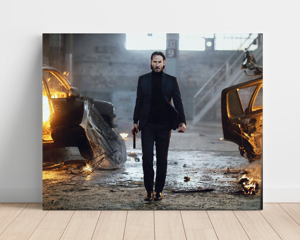 John Wick - Keanu Reeves - John Wick - Slow walk through destruction movie wall art 16x20 Unframed Print