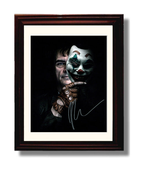 Joker - Joaquin Phoenix Sinister Clown Mask Reveal movie wall art 8x10 Beveled Frame