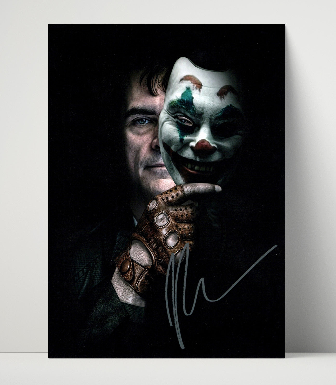 Joker - Joaquin Phoenix Sinister Clown Mask Reveal Vintage Movie Wall Art - 16x20 Unframed Print movie decor