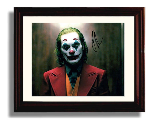Joker - Joaquin Phoenix - Arthur Fleck - Painted smile descent movie wall art 8x10 Beveled Frame