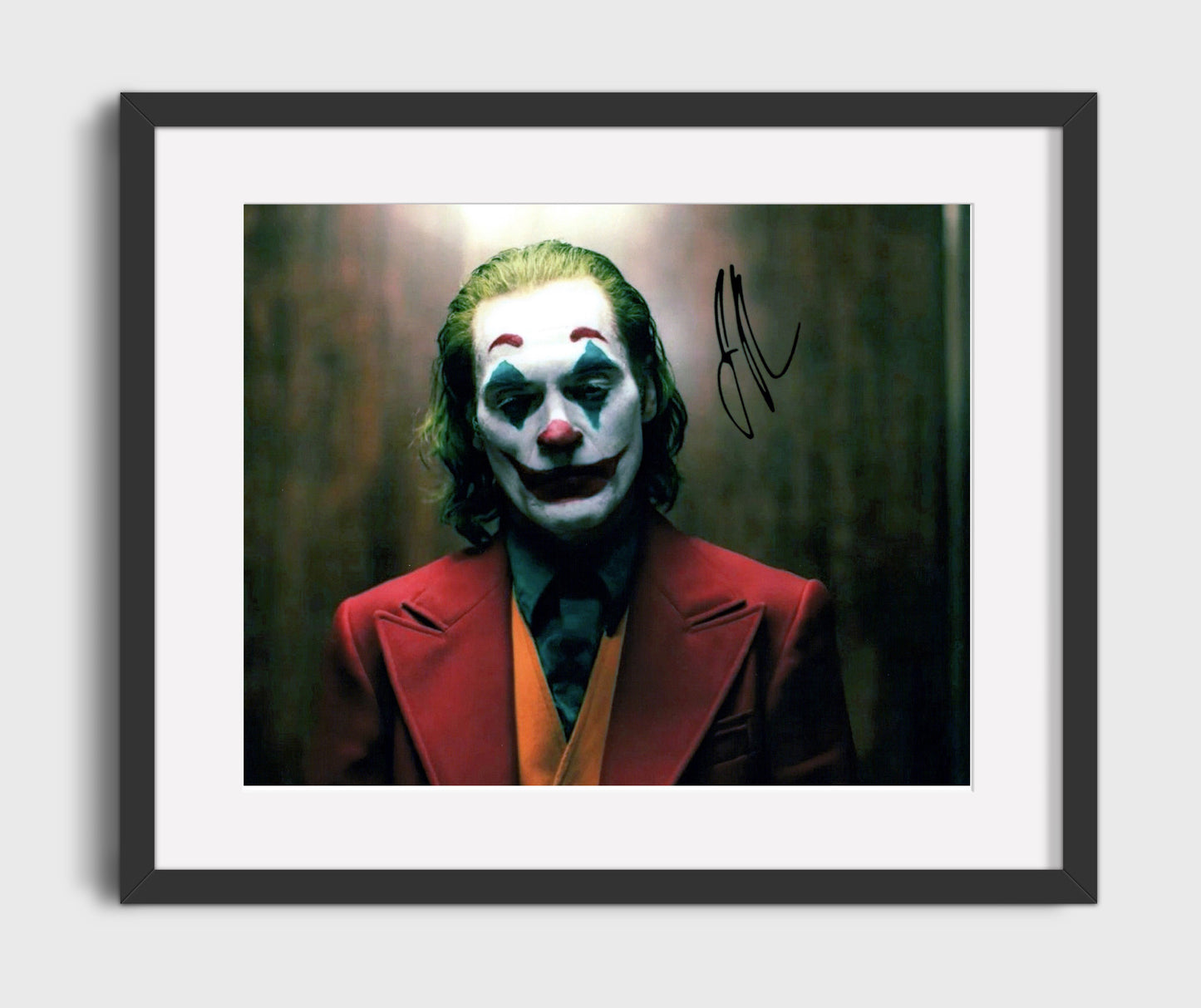 Joker - Joaquin Phoenix - Arthur Fleck - Painted smile descent Vintage Movie Wall Art - 16x20 Gallery Frame movie decor