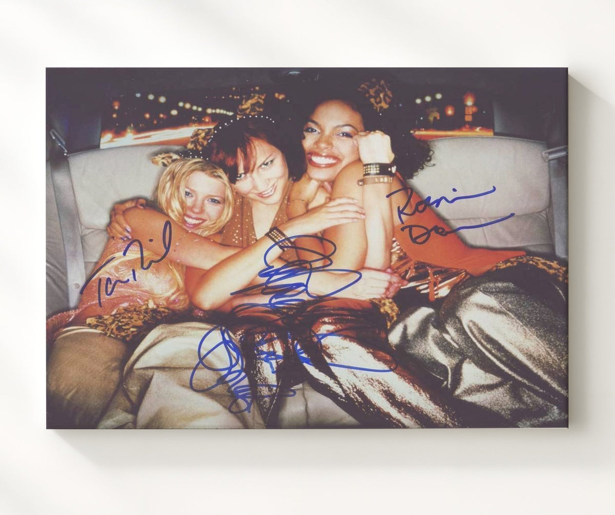 Josie and the Pussycats - Rachael Leigh Cook - Josie - Ensemble glam limo energy movie wall art 8x10 Beveled Frame