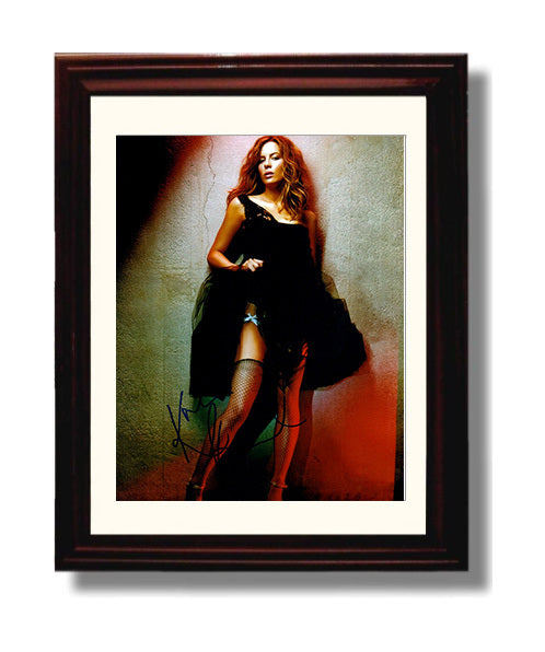Kate Beckinsale - Black Tulle Dress Fishnet Stockings Fashion Look movie wall art 8x10 Beveled Frame