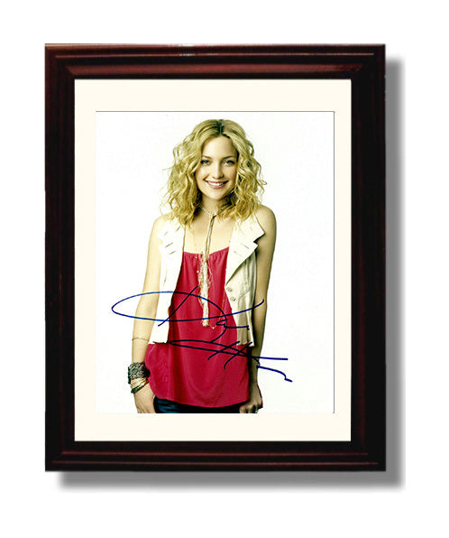 Kate Hudson - Red Blouse Cream Vest Smiling Blonde movie wall art 8x10 Beveled Frame
