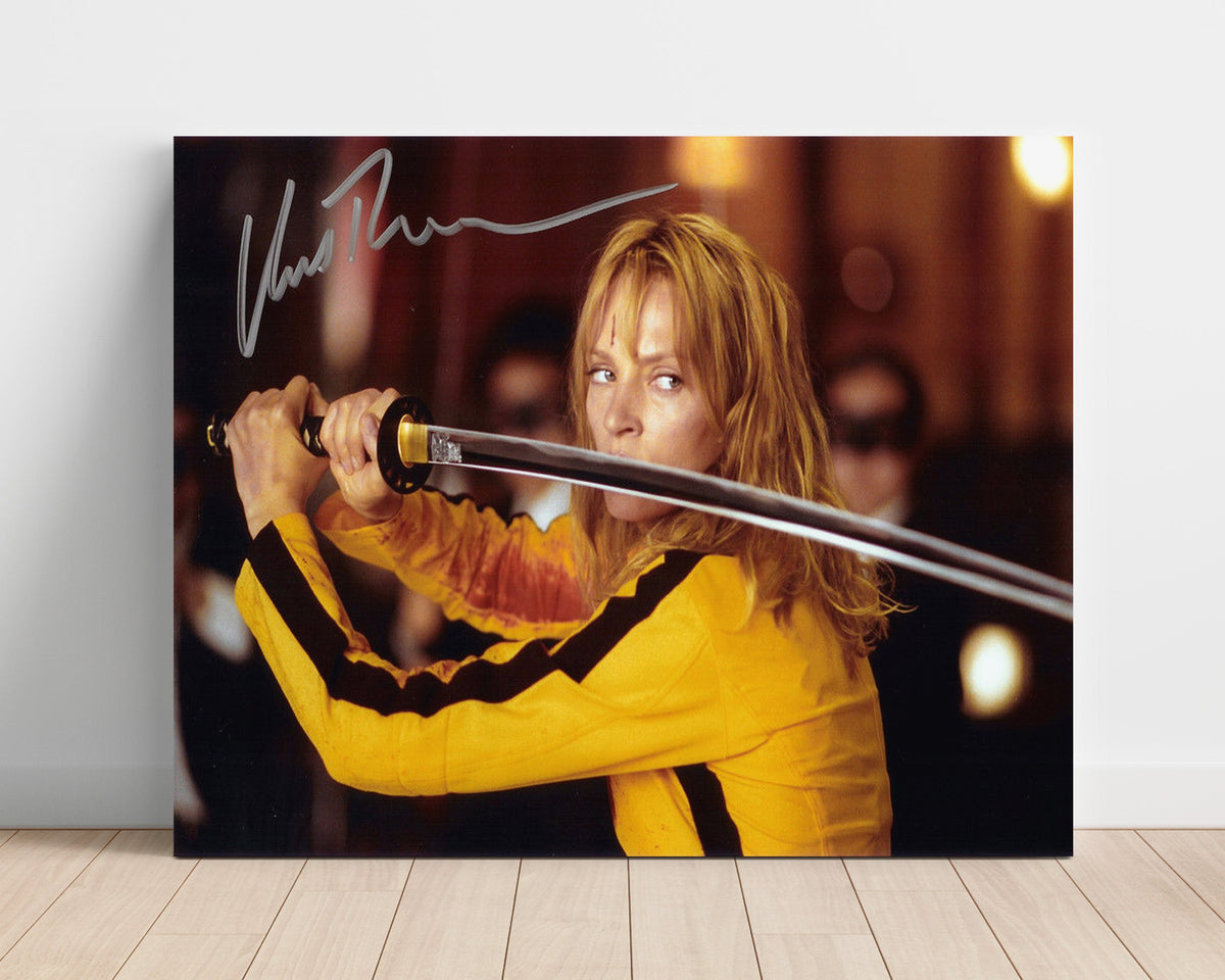 Uma Thurman the Bride – Katana Standoff – Kill Bill unframed semi-gloss poster print