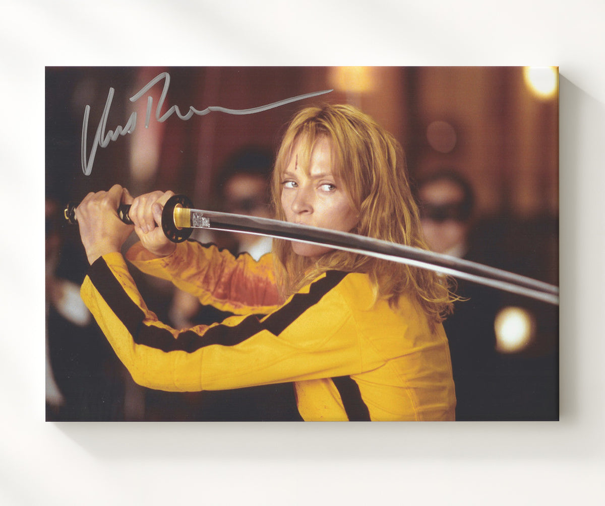 Kill Bill - Uma Thurman - The Bride - Katana Standoff movie wall art 20x24 Canvas