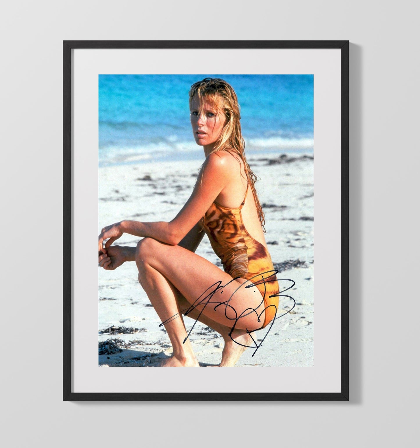 Kim Basinger - Beach Swimsuit Seaside Look movie wall art 16x20 Gallery Frame