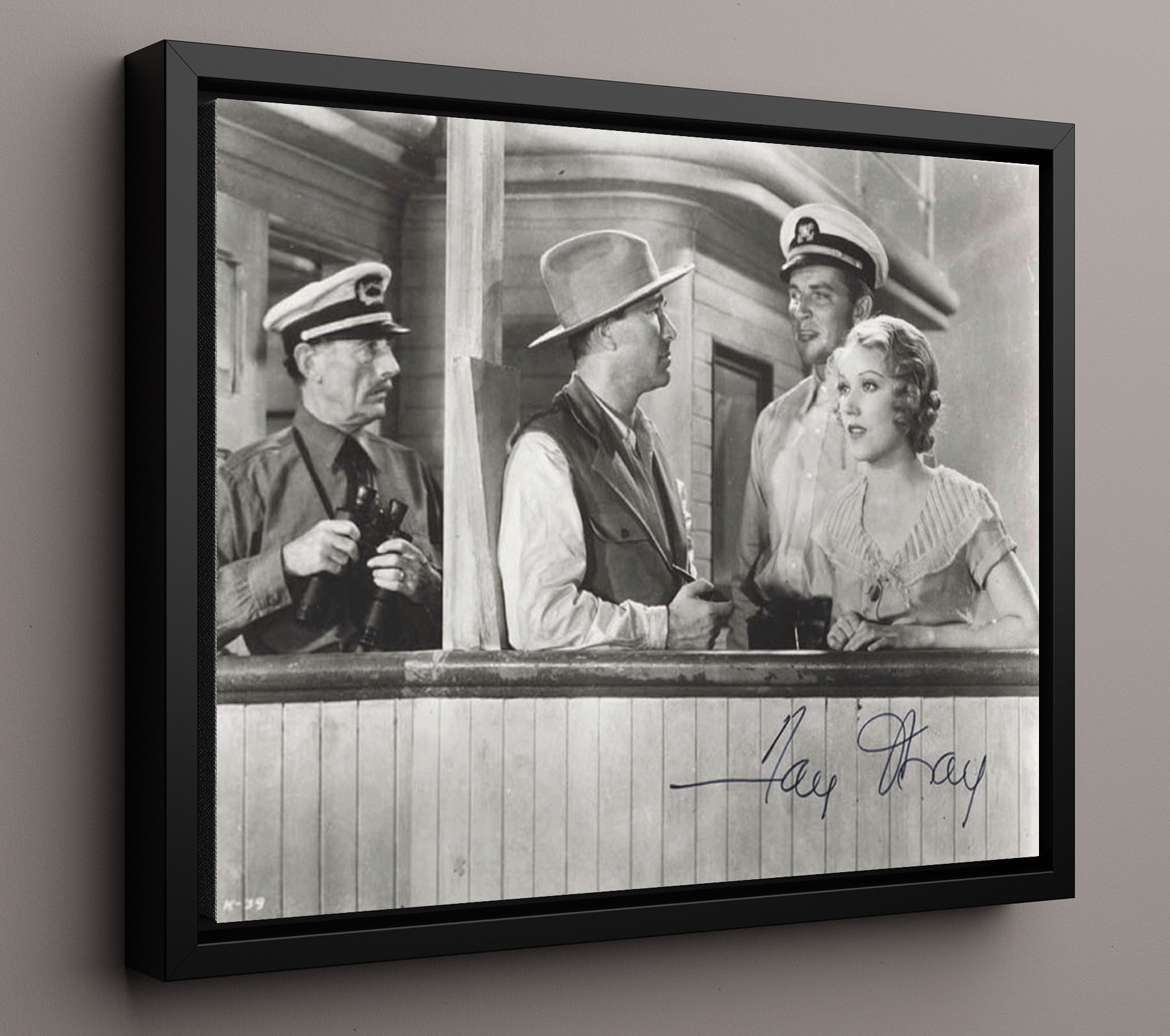 King Kong - Fay Wray - Ann Darrow - Captive scream legend movie wall art 16x20 Framed Canvas