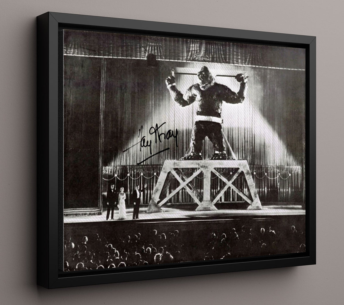 King Kong - Fay Wray - Ann Darrow - Tower terror standoff movie wall art 16x20 Gallery Frame