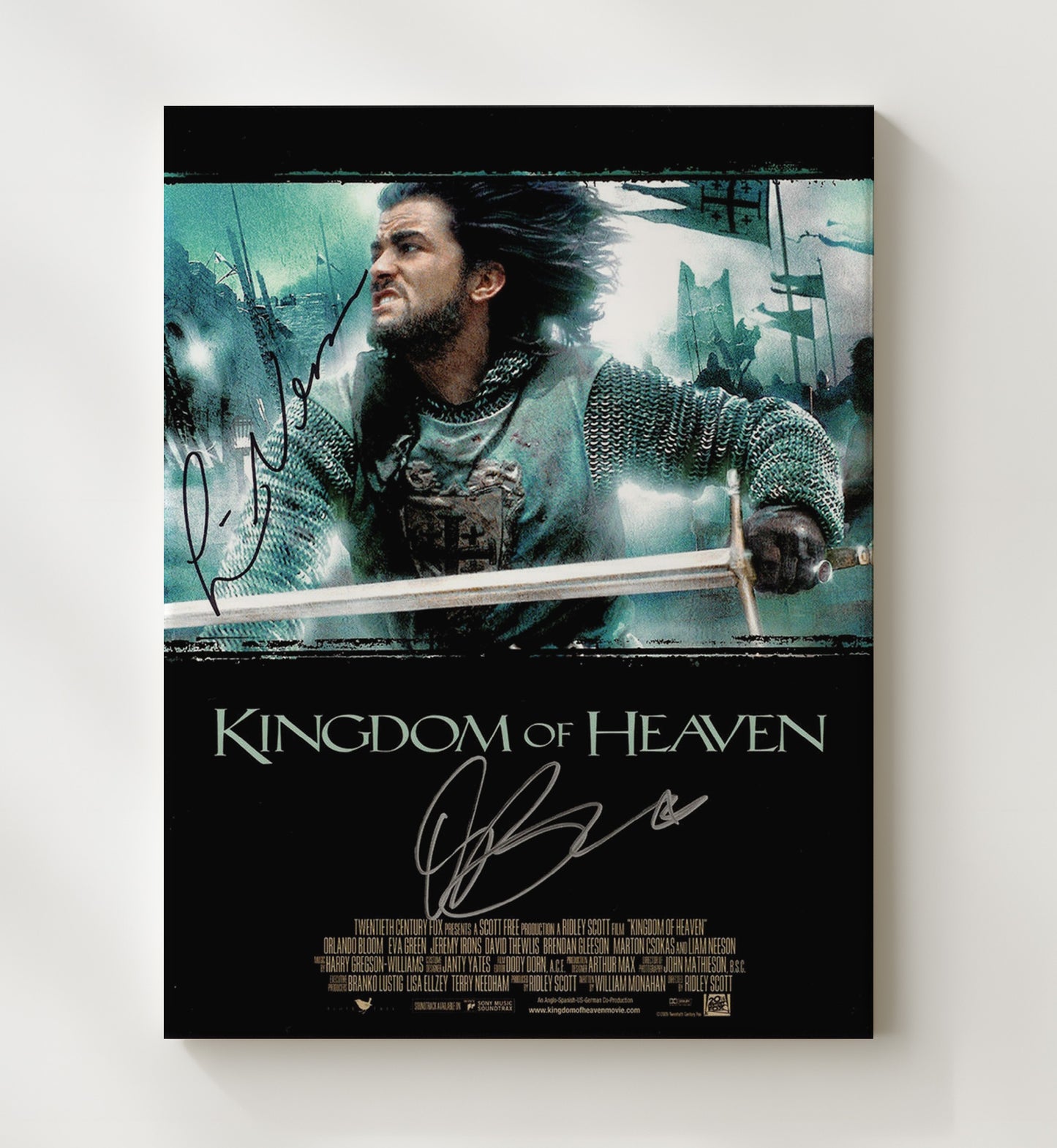 Kingdom of Heaven - Orlando Bloom - BalianBattlefield Charge Vintage Movie Wall Art - 20x24 Canvas movie decor