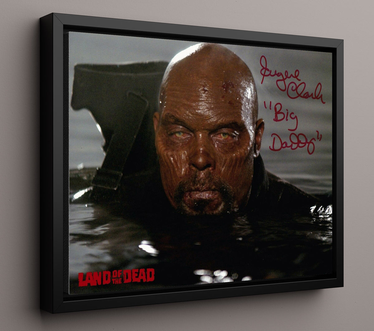 Land of the Dead - Eugene Clark - Big Daddy - Rising undead command movie wall art 16x20 Framed Canvas