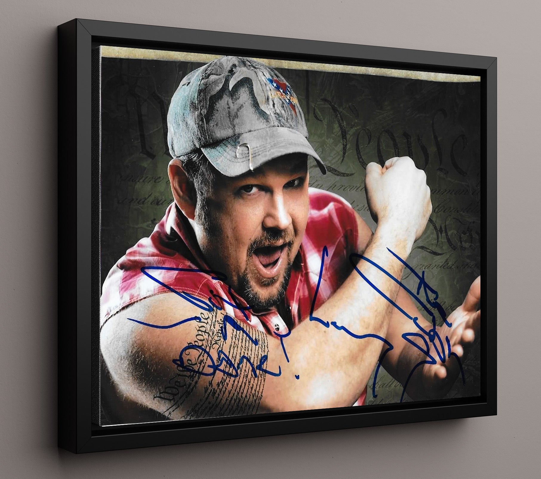 Larry the Cable Guy - Git-R-Done Vintage Movie Wall Art - 16x20 Framed Canvas movie decor