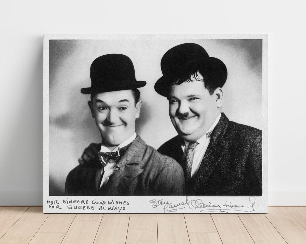 Laurel and Hardy – Bowler Buddies unframed semi-gloss poster print