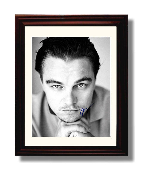 Leonardo DiCaprio - Intense Stare movie wall art 8x10 Beveled Frame