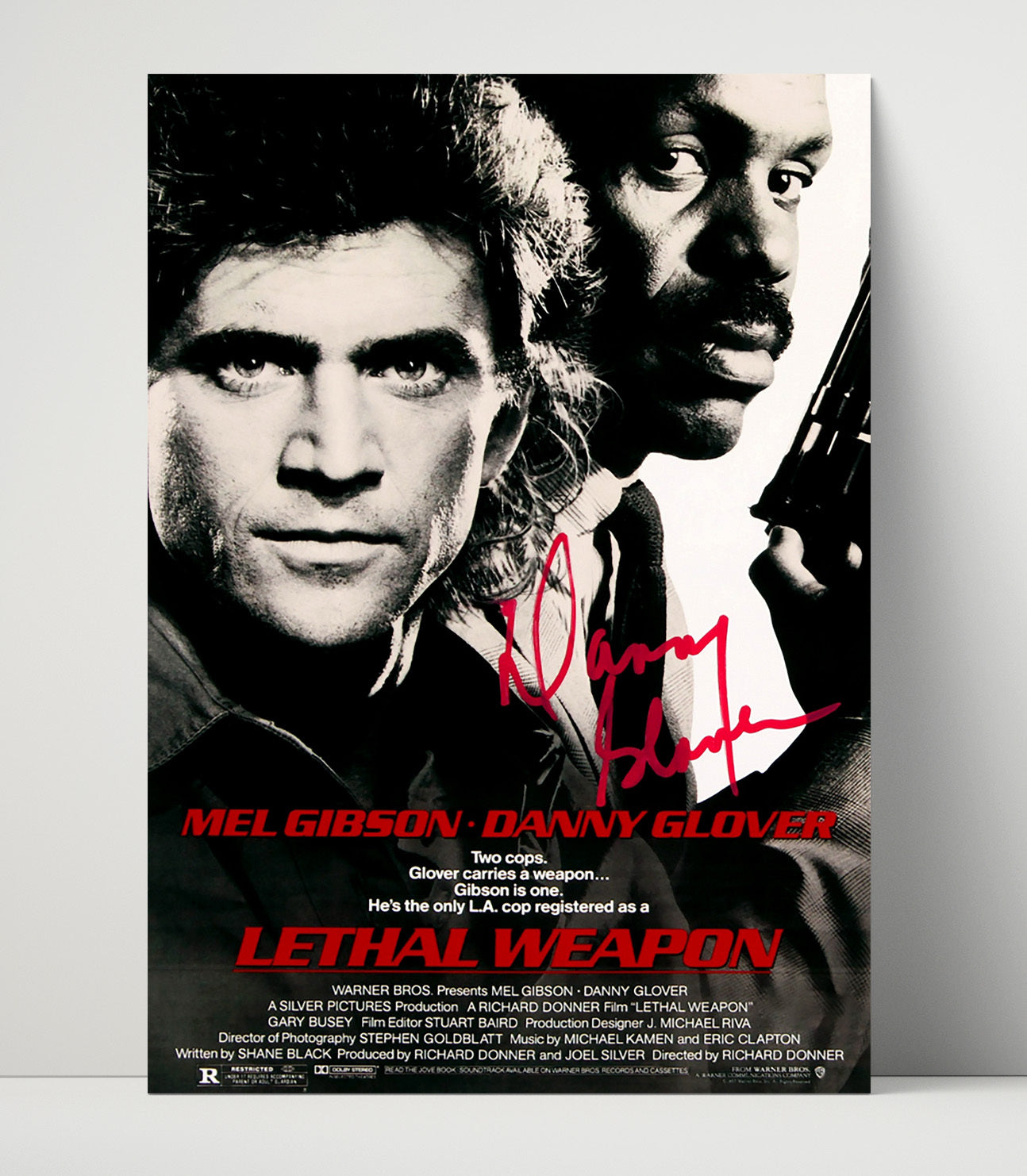 Lethal Weapon - Mel Gibson Danny Glover Buddy Cop Poster movie wall art 16x20 Unframed Print
