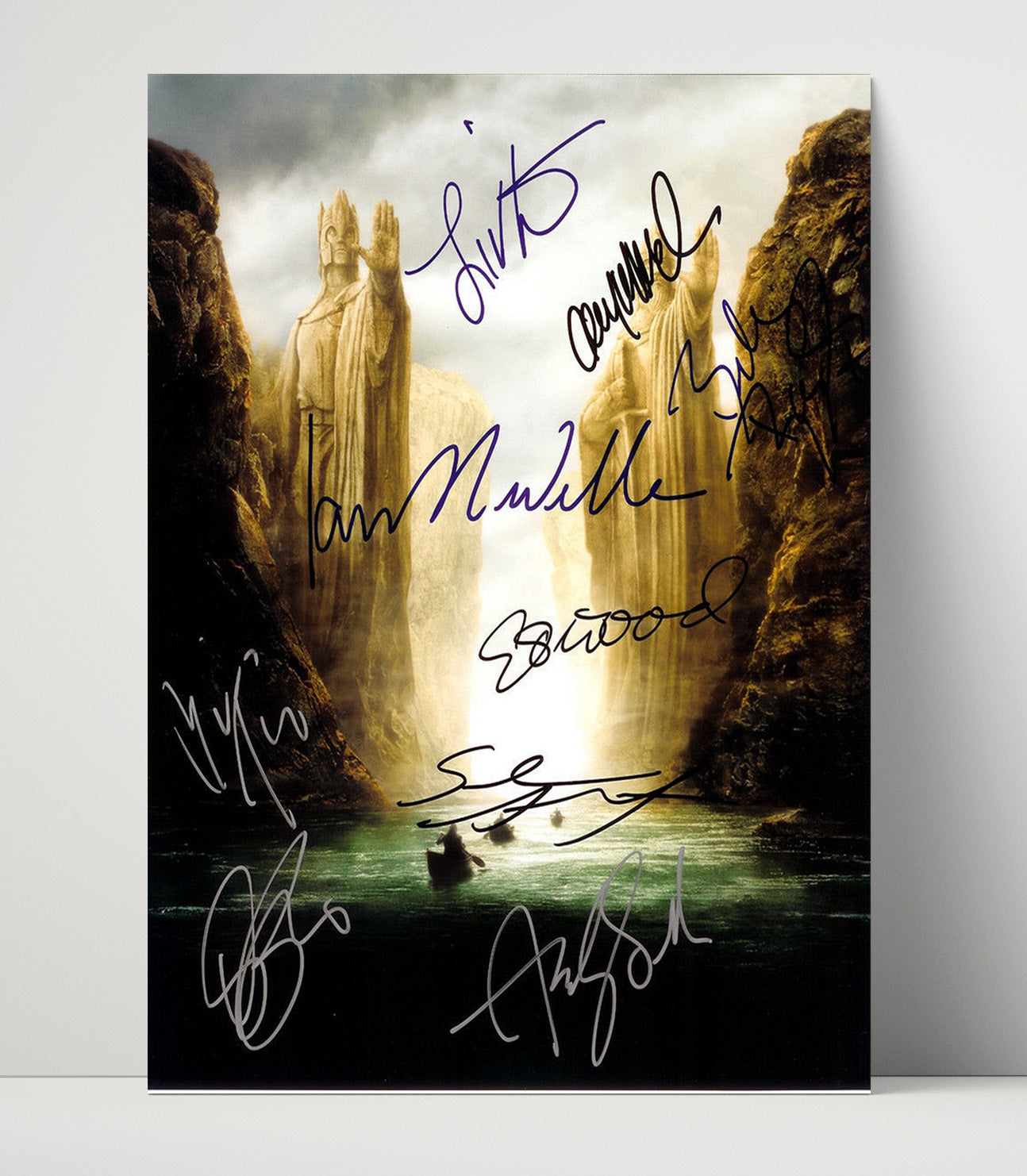 Lord of the Rings Cast - Journey Signed movie wall art 16x20 Unframed Print
