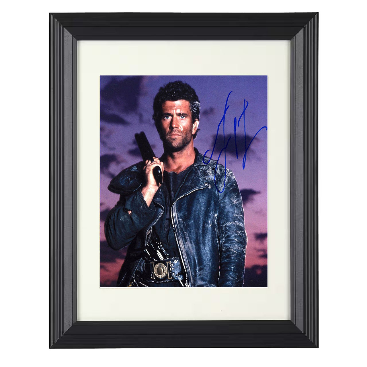 Mad Max – Mel Gibson Road Warrior Shotgun Fury – 8x10 black beveled framed movie wall art