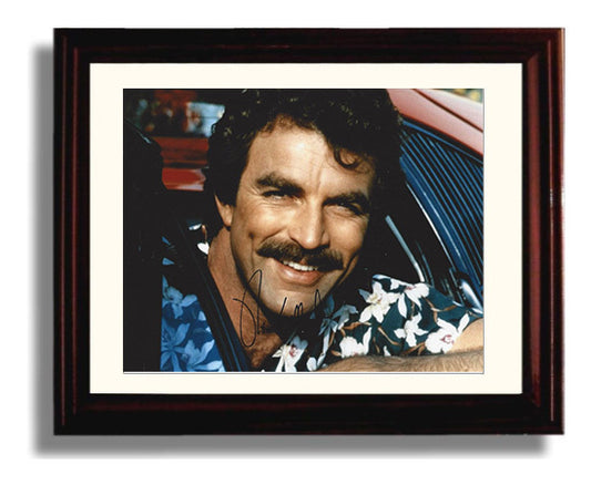 Magnum P.I. - Tom Selleck - Mustache rides movie wall art 8x10 Beveled Frame