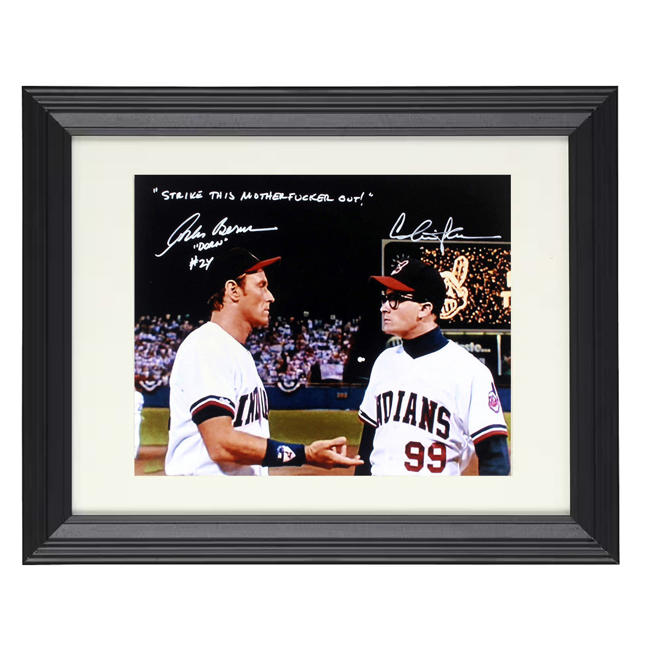 Major League – Charlie Sheen This Out Image – 8x10 black beveled framed movie wall art