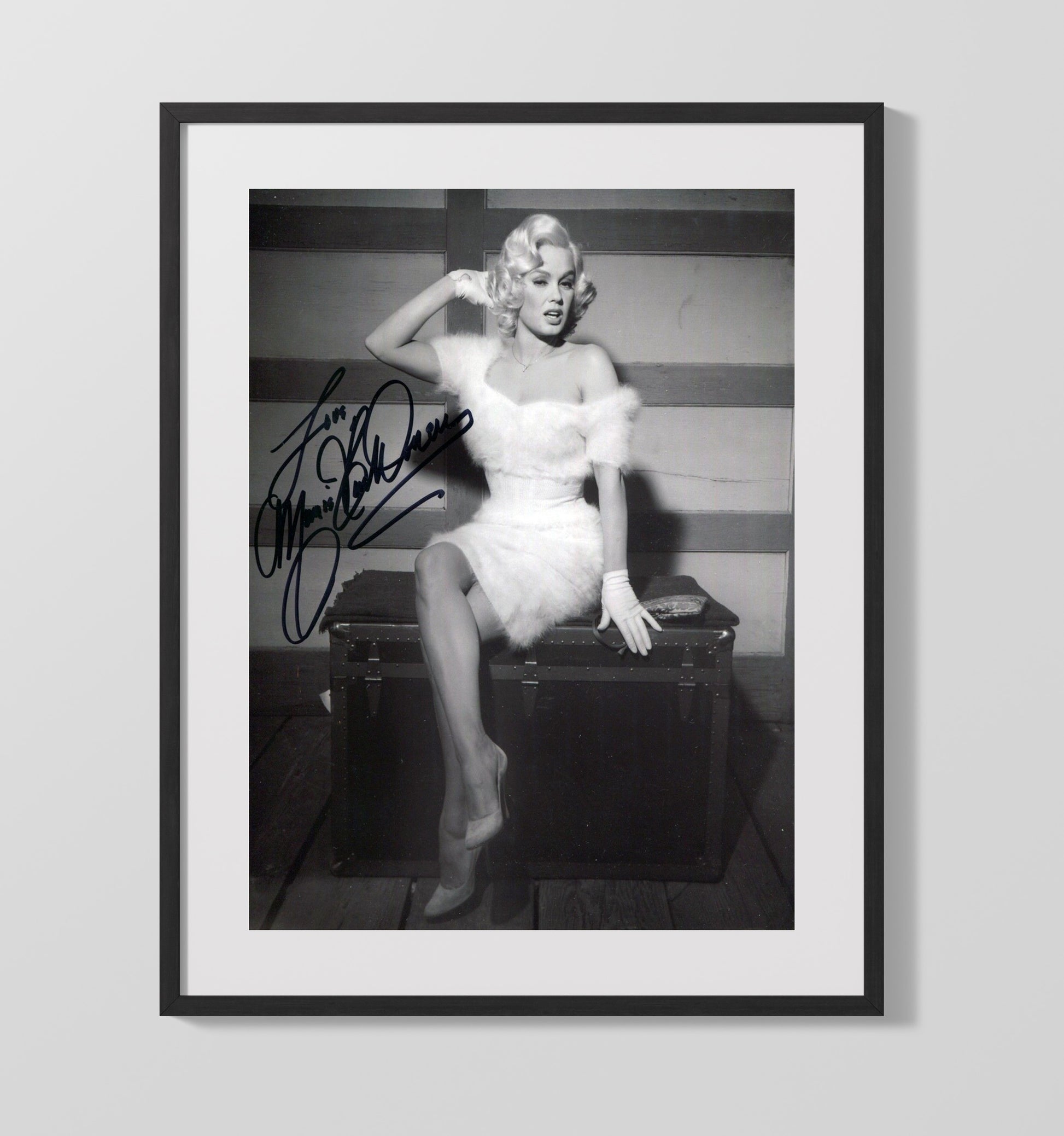 Mamie Van Doren - Blonde Bombshell Vintage Movie Wall Art - 16x20 Gallery Frame movie decor