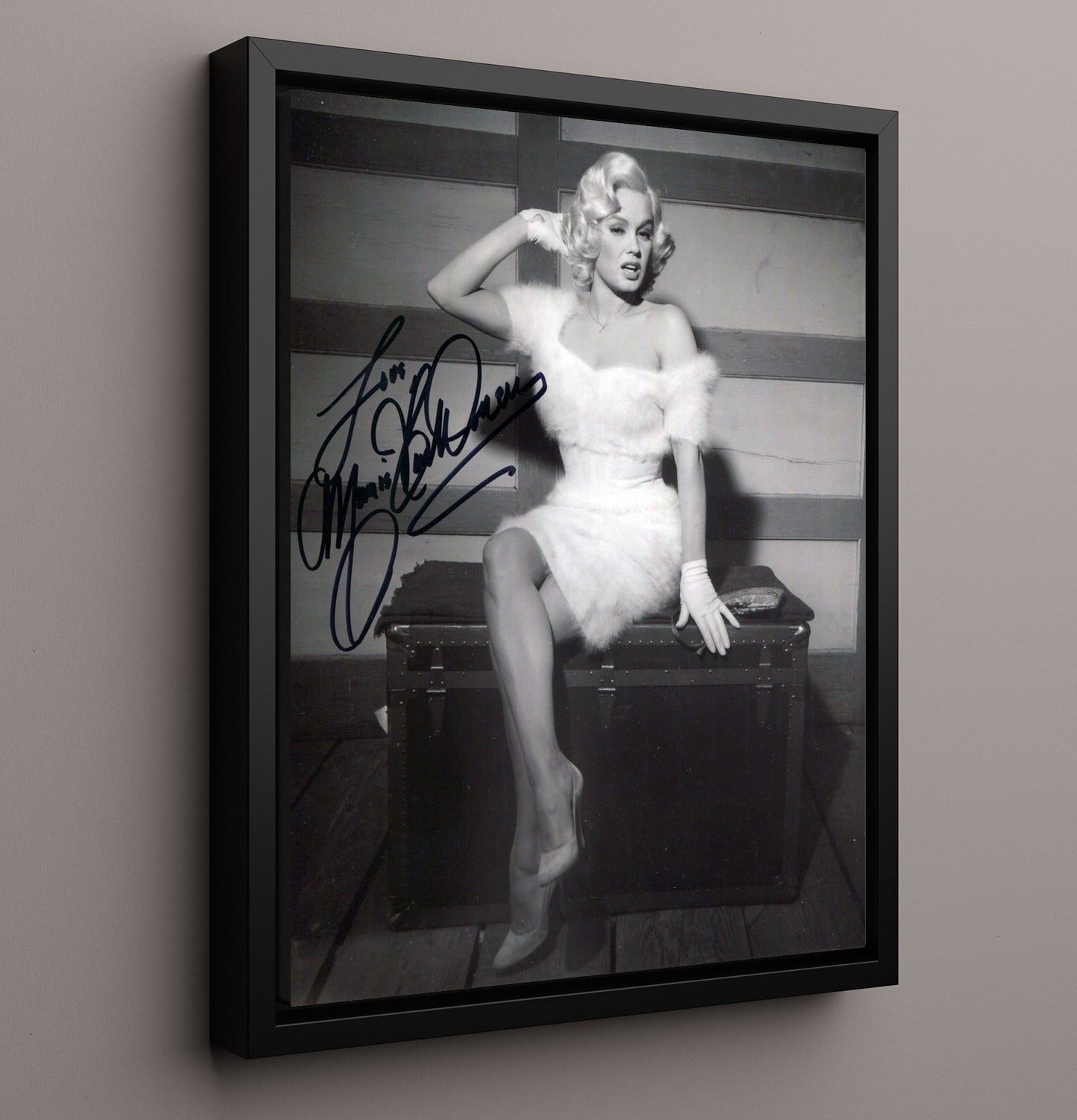 Mamie Van Doren - Blonde Bombshell movie wall art 16x20 Framed Canvas