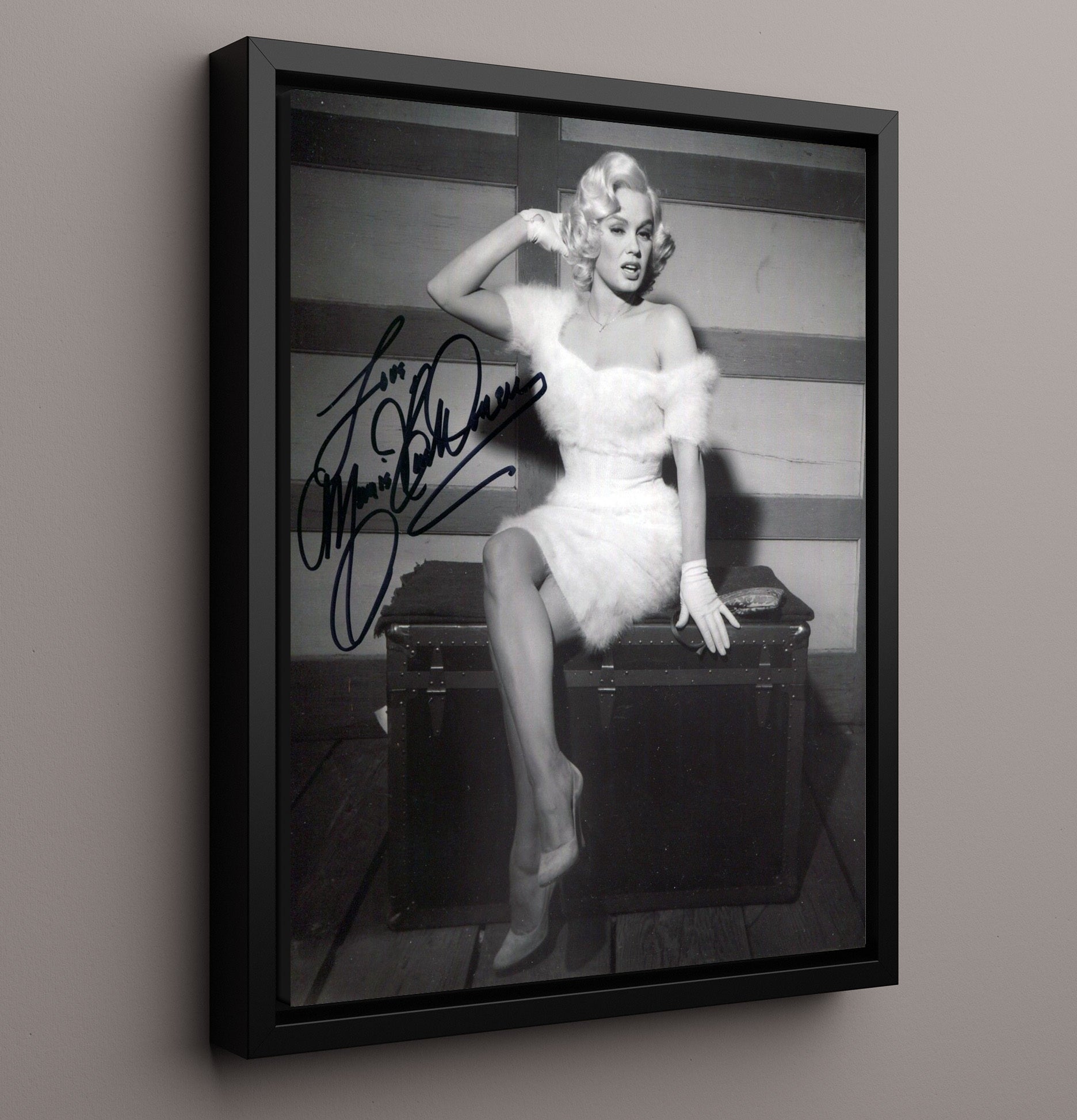 Mamie Van Doren - Blonde Bombshell movie wall art 16x20 Framed Canvas
