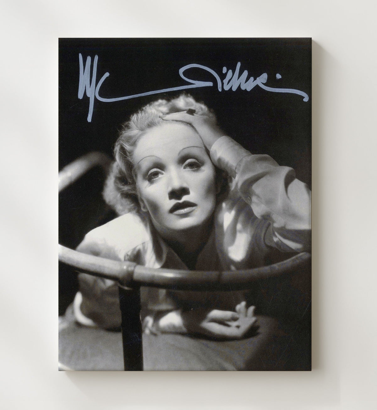 Marlene Dietrich - Sultry Shadows movie wall art 8x10 Beveled Frame