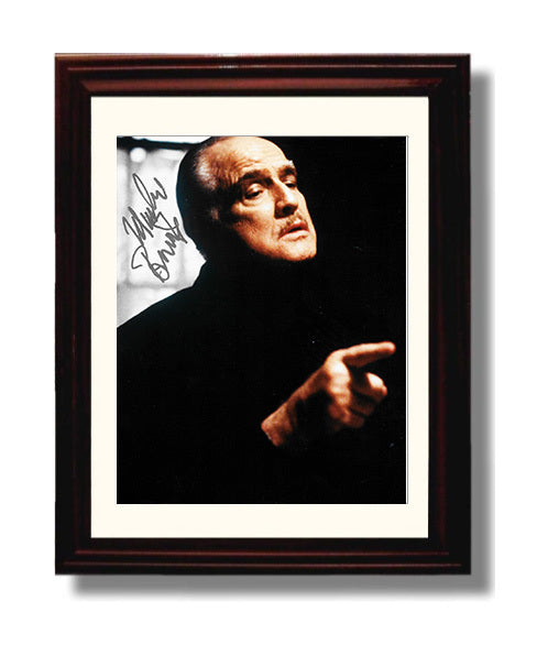 Marlon Brando - Godfather Command movie wall art 8x10 Beveled Frame