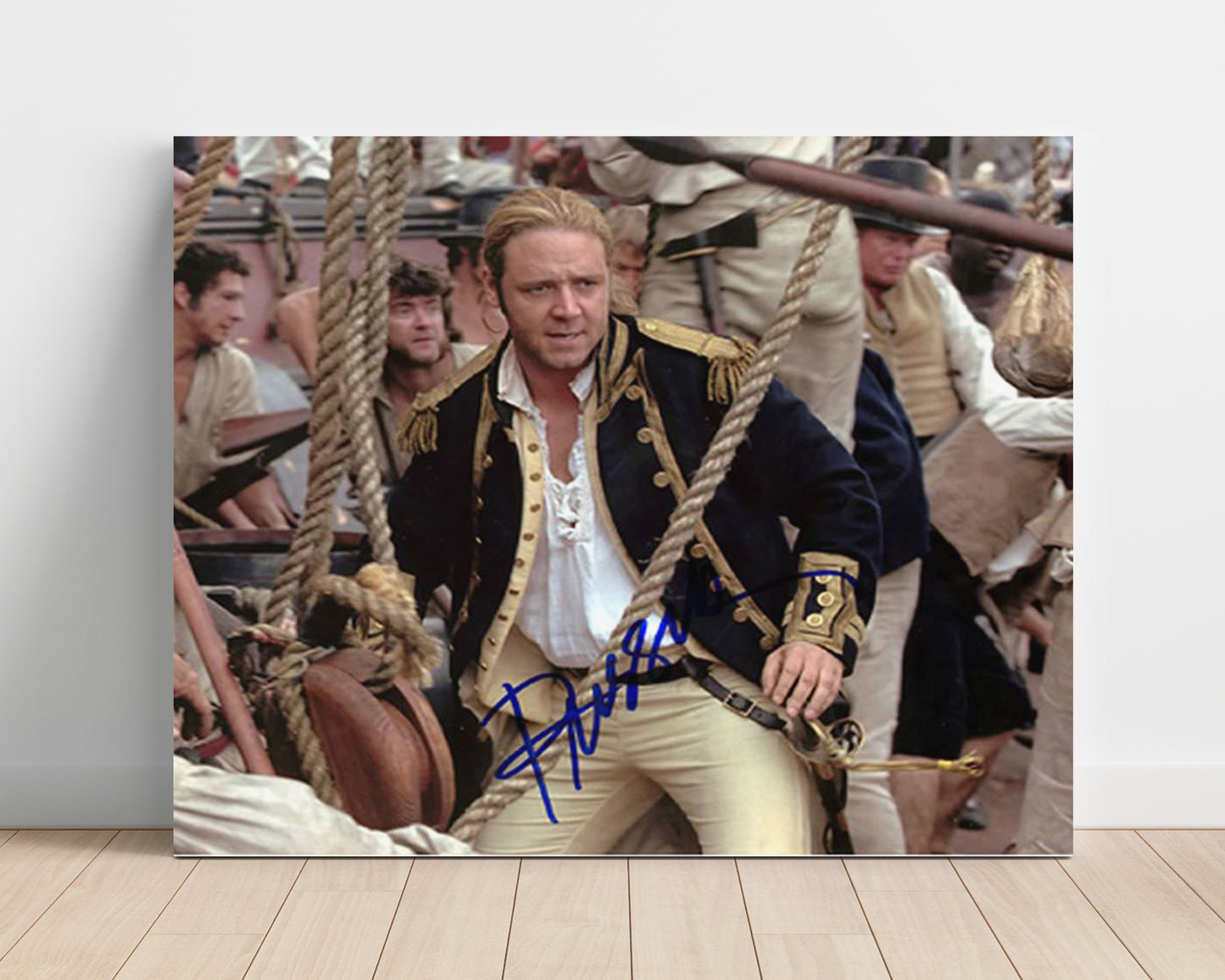 Master and Commander - Russell Crowe - Captain Jack Aubrey - Naval coat ship deck Vintage Movie Wall Art - 16x20 Unframed Print movie decor