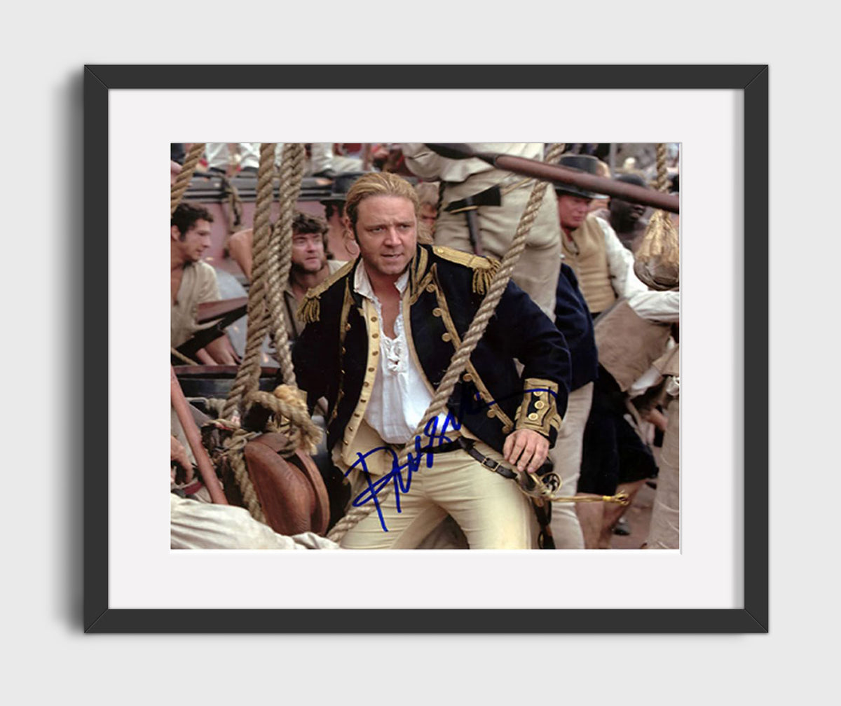 Master and Commander - Russell Crowe - Captain Jack Aubrey - Naval coat ship deck movie wall art 16x20 Gallery Frame