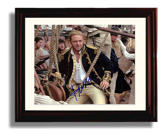 Master and Commander - Russell Crowe - Captain Jack Aubrey - Naval coat ship deck movie wall art 8x10 Beveled Frame