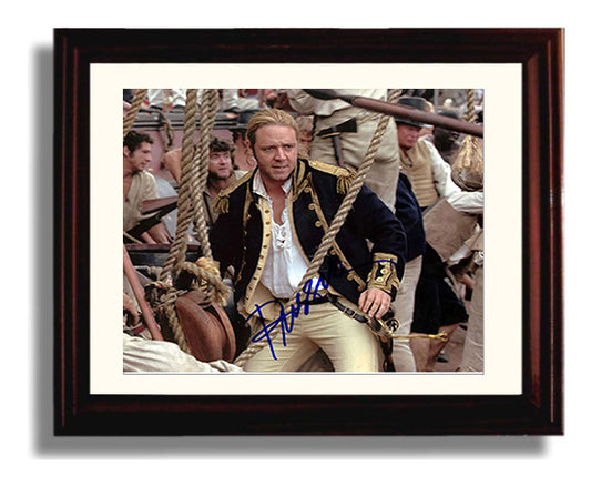 Master and Commander - Russell Crowe - Captain Jack Aubrey - Naval coat ship deck movie wall art 8x10 Beveled Frame