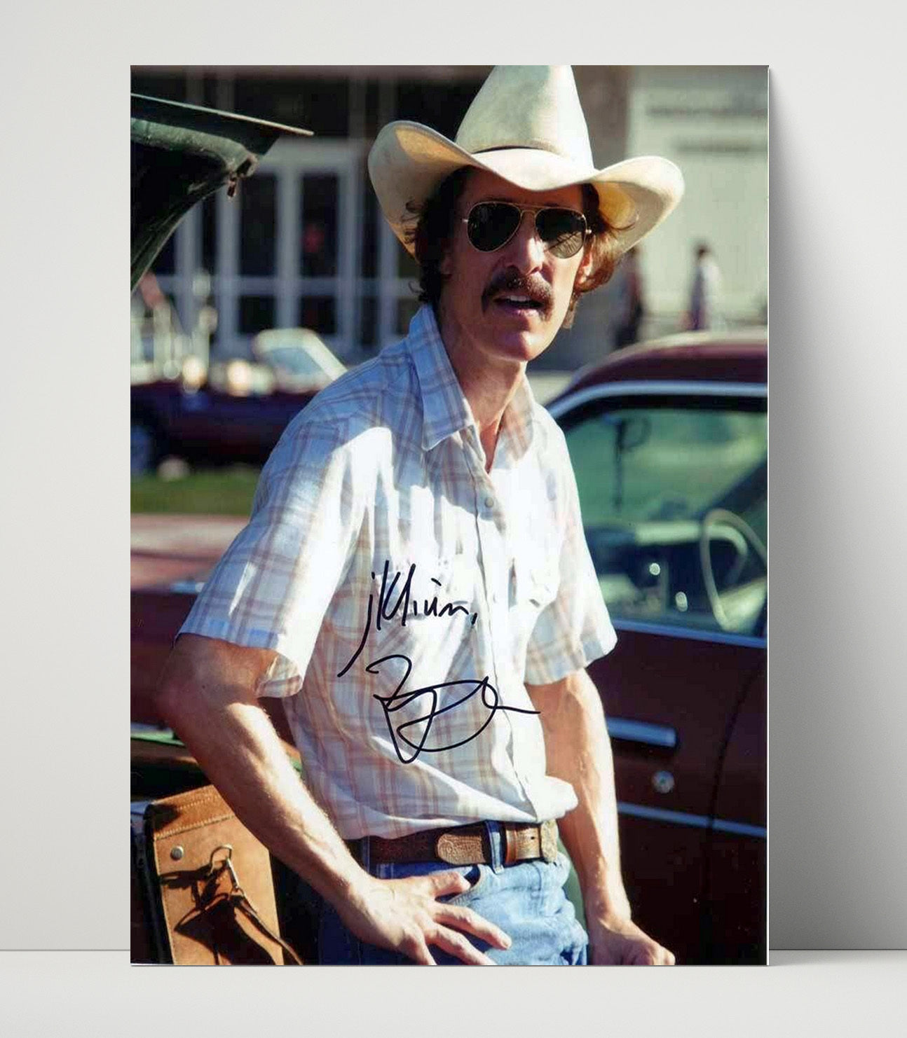 Matthew McConaughey - Cowboy Hat Texas Charm Easygoing Rebel Look Vintage Movie Wall Art - 16x20 Unframed Print movie decor