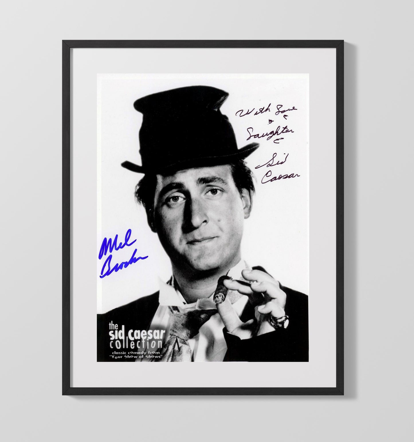 Mel Brooks - Classic Comedy Legend Cigar Wiseguy Tribute movie wall art 16x20 Gallery Frame