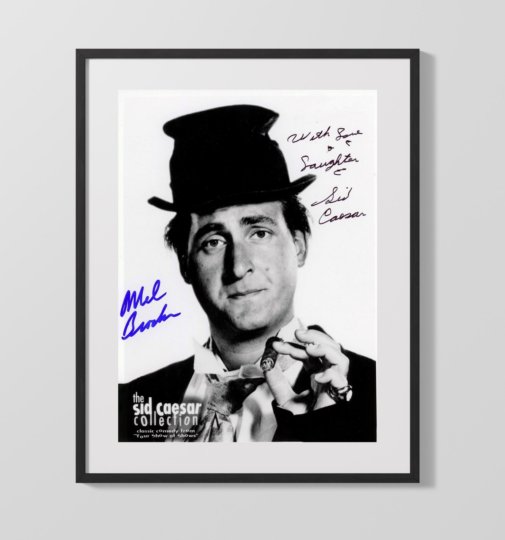 Mel Brooks - Classic Comedy Legend Cigar Wiseguy Tribute movie wall art 16x20 Gallery Frame