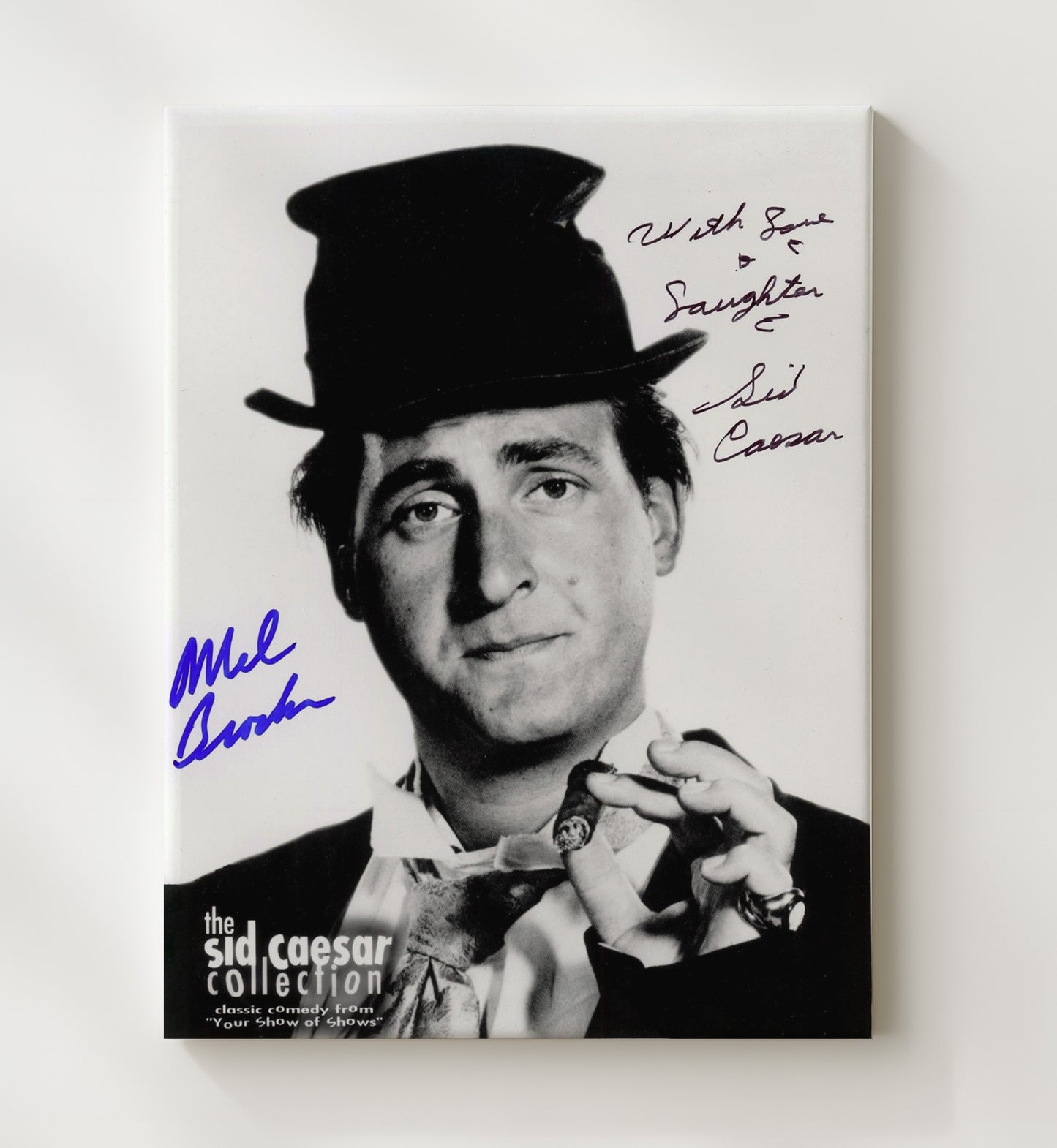 Mel Brooks - Classic Comedy Legend Cigar Wiseguy Tribute movie wall art 20x24 Canvas