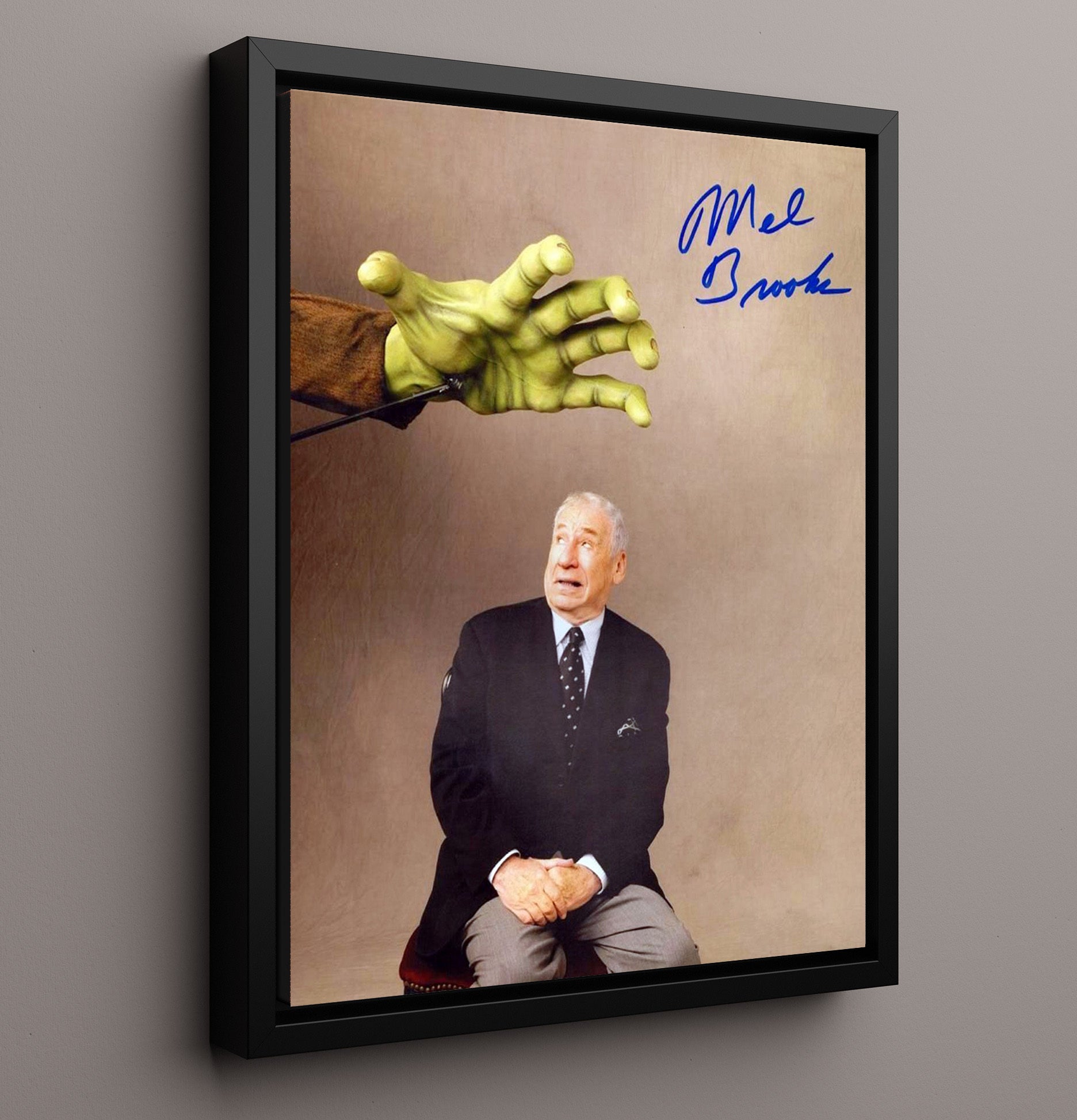 Mel Brooks - Young Frankenstein Gag movie wall art 16x20 Framed Canvas