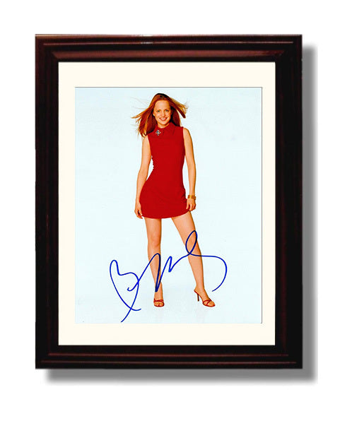 Mena Suvari - Classic Red Dress Hollywood Elegance movie wall art 8x10 Beveled Frame