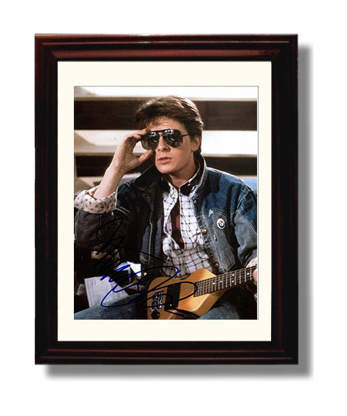 Michael J. Fox - Rockin McFly movie wall art 8x10 Beveled Frame