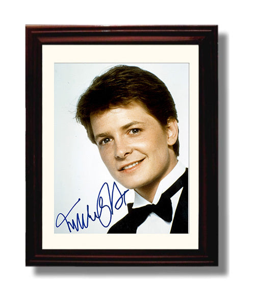 Michael J. Fox - Young Hollywood Star Bright Smile movie wall art 8x10 Beveled Frame