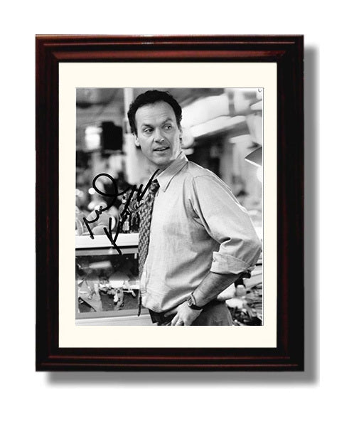 Michael Keaton - Classic Hollywood Leading Man Intense Look movie wall art 8x10 Beveled Frame