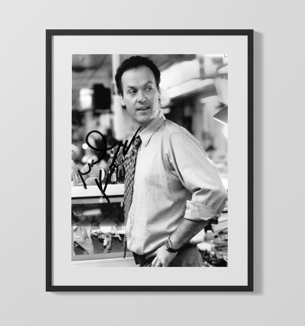 Michael Keaton - Classic Hollywood Leading Man Intense Look movie wall art 16x20 Gallery Frame
