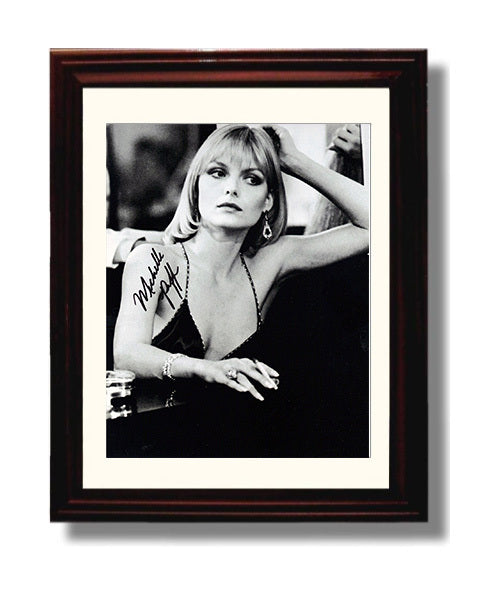 Michelle Pfeiffer - Elegant Hollywood Icon Timeless Beauty movie wall art 8x10 Beveled Frame