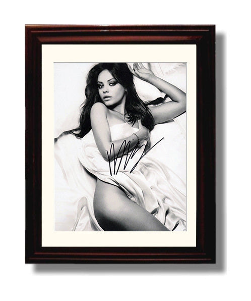 Mila Kunis - Hollywood Beauty Short Hair Glam Look movie wall art 8x10 Beveled Frame