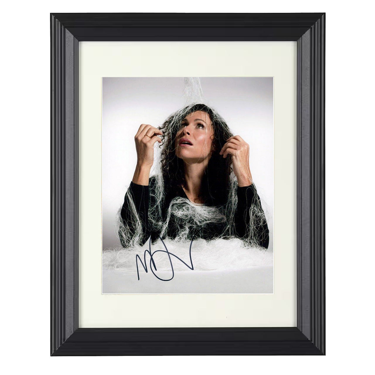 Minnie Driver – Classic Hollywood Elegance Timeless Smile – 8x10 black beveled framed movie wall art